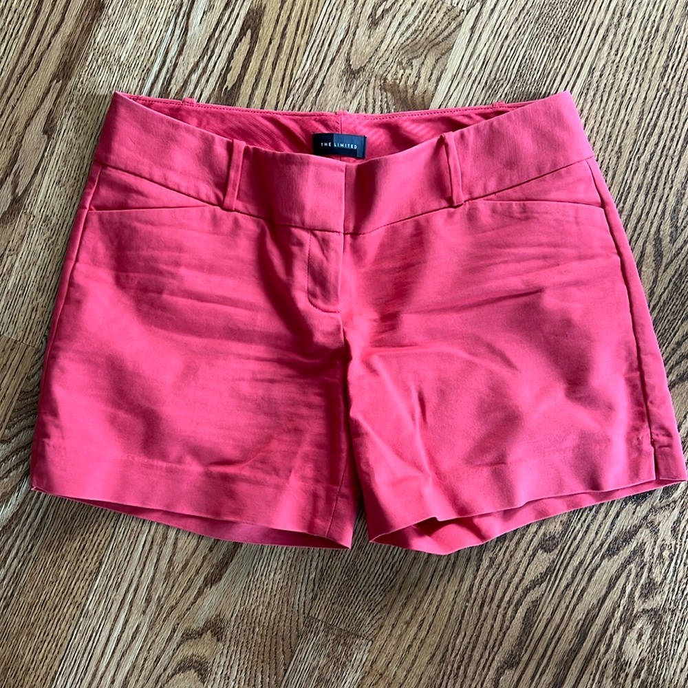 The Limited coral drew fit shorts